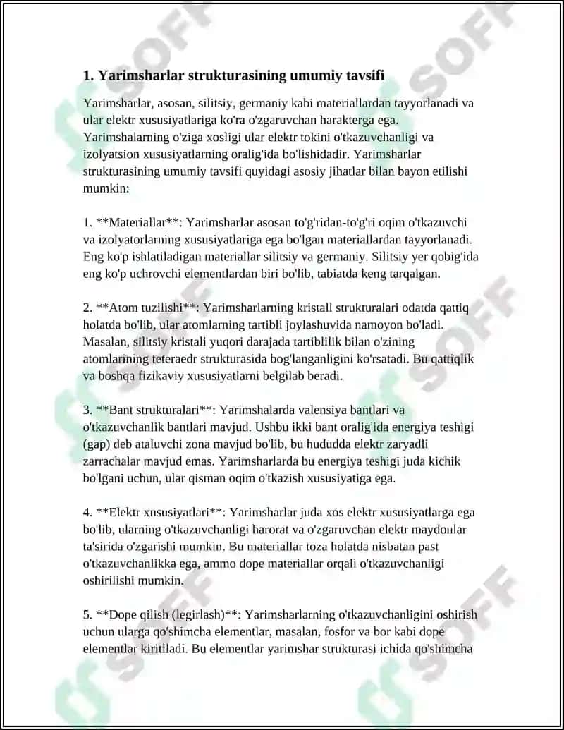 Yarimsharlar strukturasining umumiy tavsifi 3