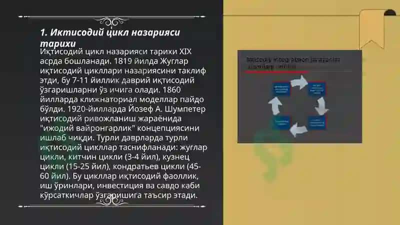 Иктисодий цикл назариялари 3