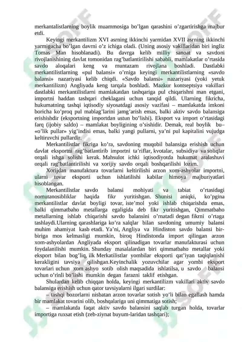 Merkantilizm iqtisodiy ta’limot 3