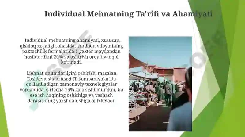 Individual Mehnat va Bozor Talabi 3