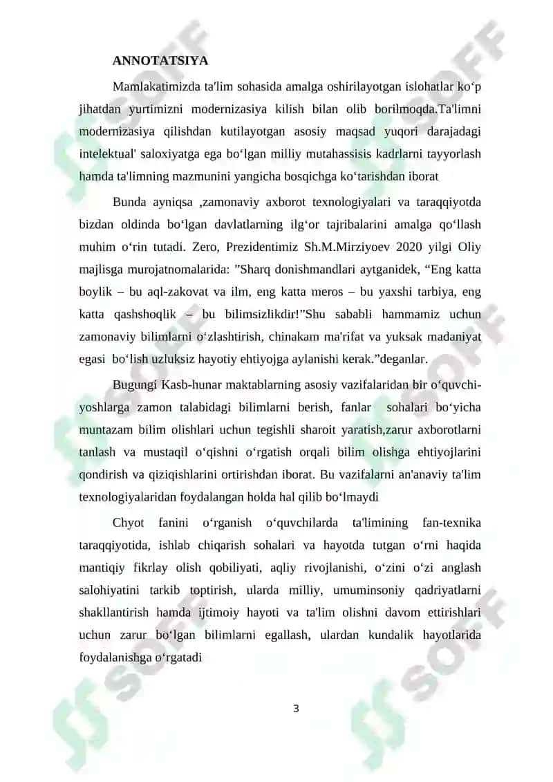 O‘zbekiston Respublikasi Oliy va O‘rta Maxsus Ta'limi Vazirligi 3