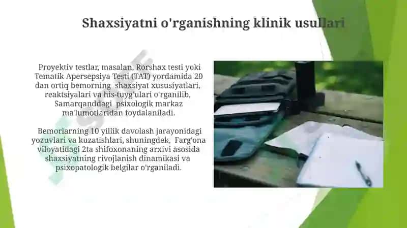 Shaxsni oʻrganish metodlari 3