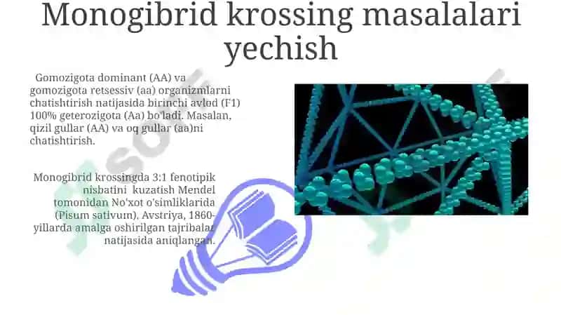 Monogibrid O'zaro Changlanishning Amaliy Ahamiyati 3