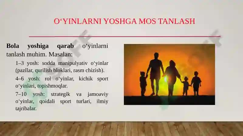Oilada bolalar o‘yinlarini tashkil etish 3