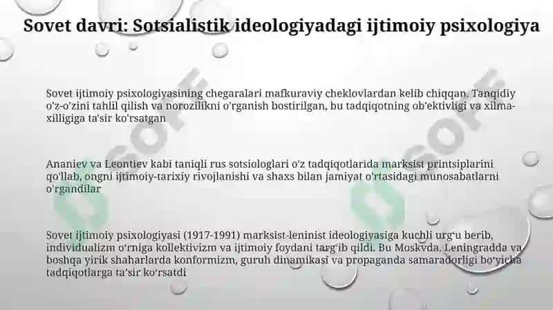 Sovet ijtimoiy psixologiyasi 3