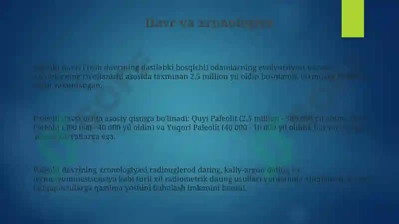 Paleolit davri 3