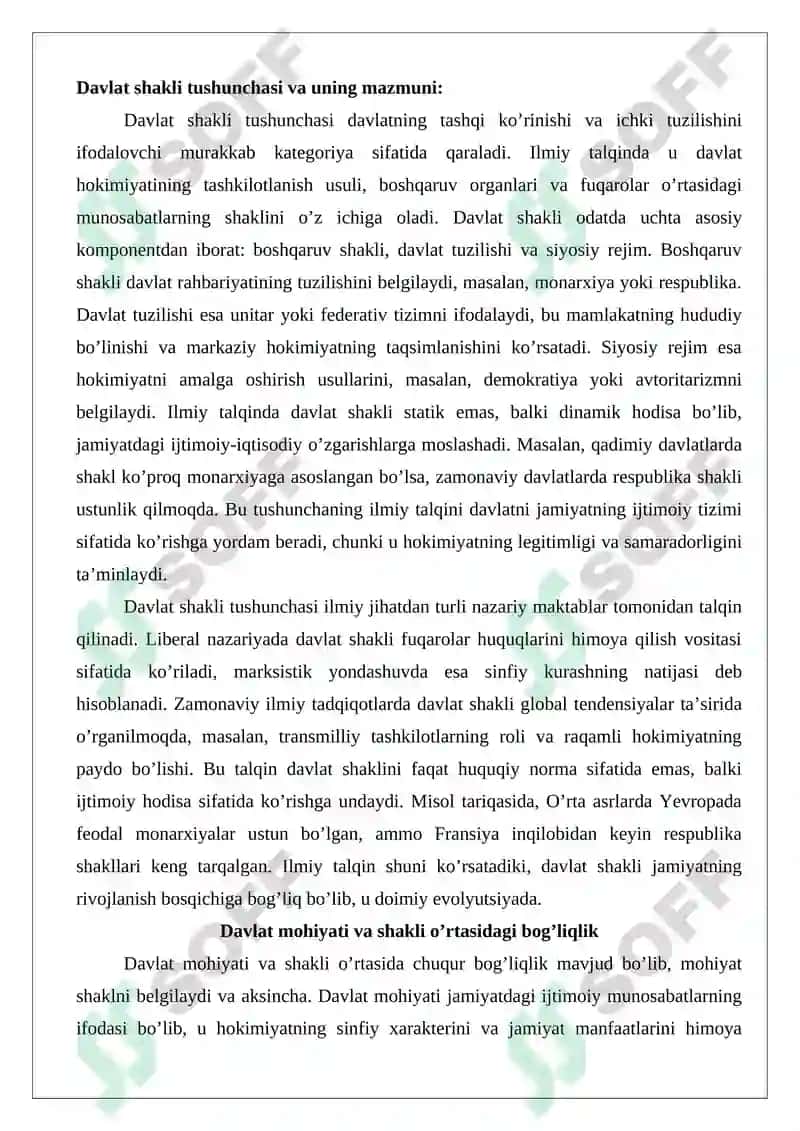 Davlat shakli tushunchasi 3