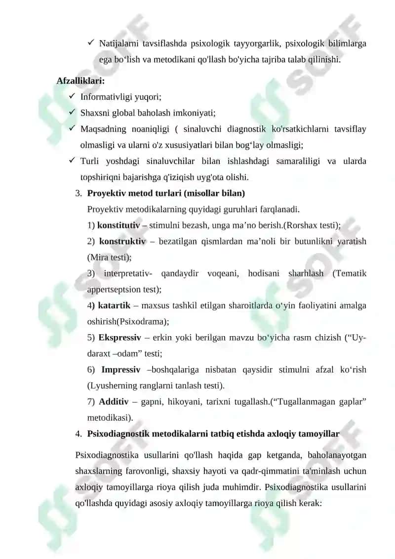 Proyektiv metodlar 3