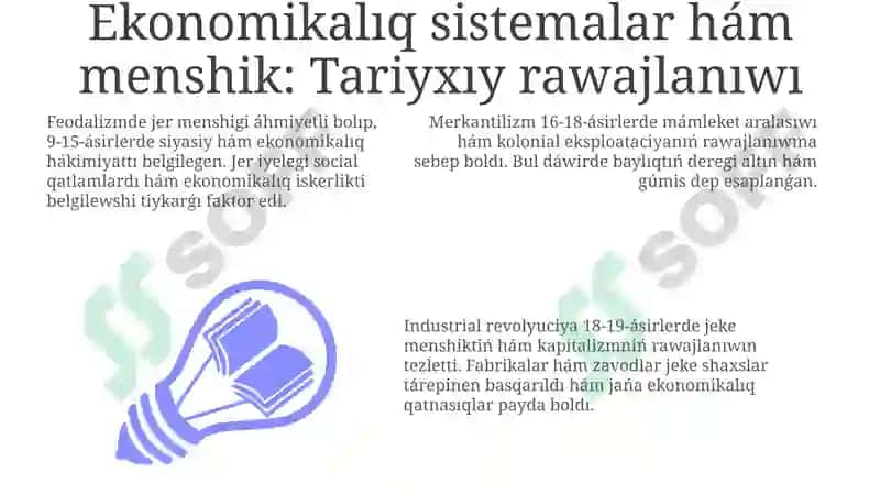 Ekonomikalıq sistemalar hám menshilik 3
