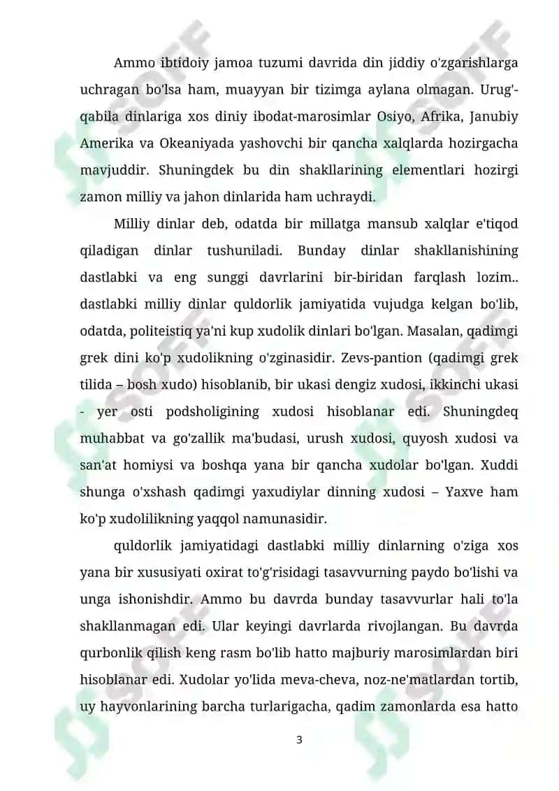 Milliy dinlar tushunchasi 3