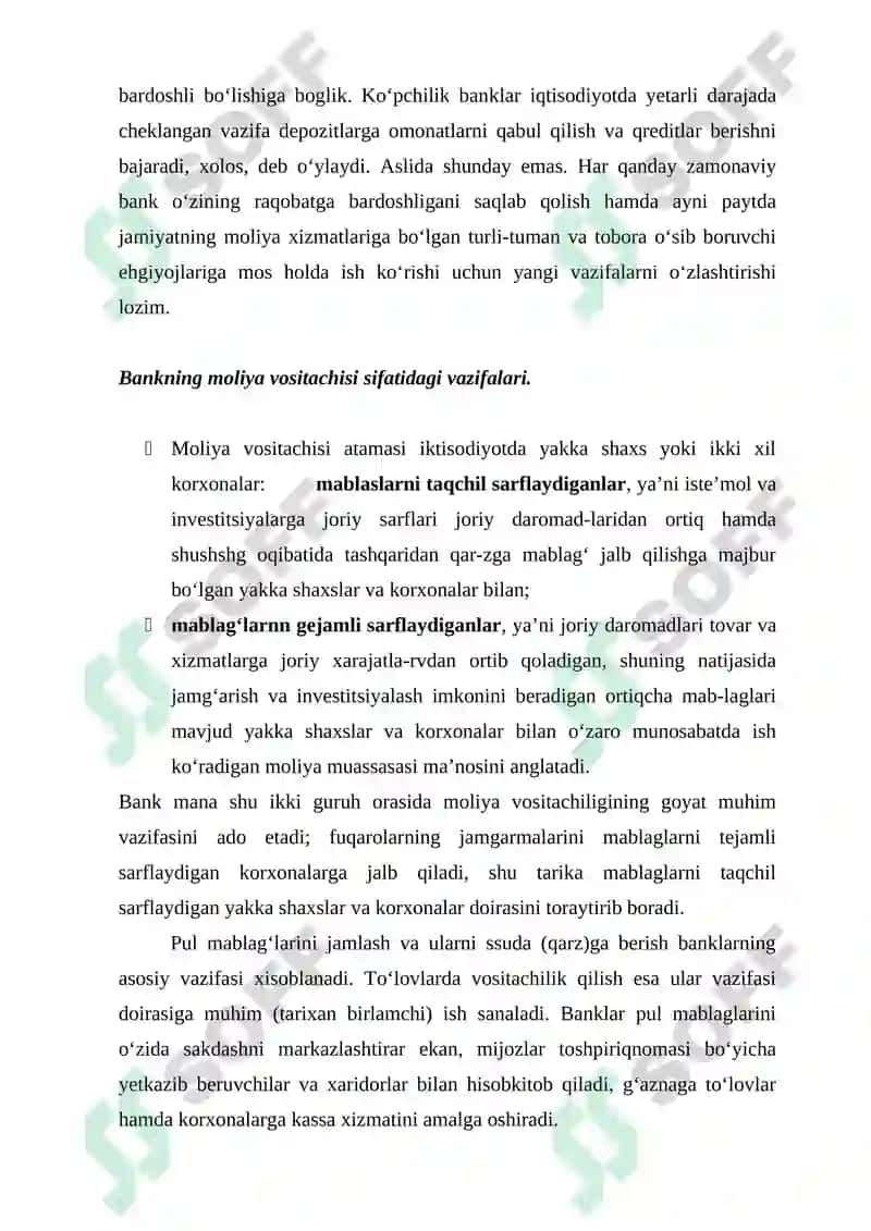 Banklar va Moliyaviy Muassasalar 3