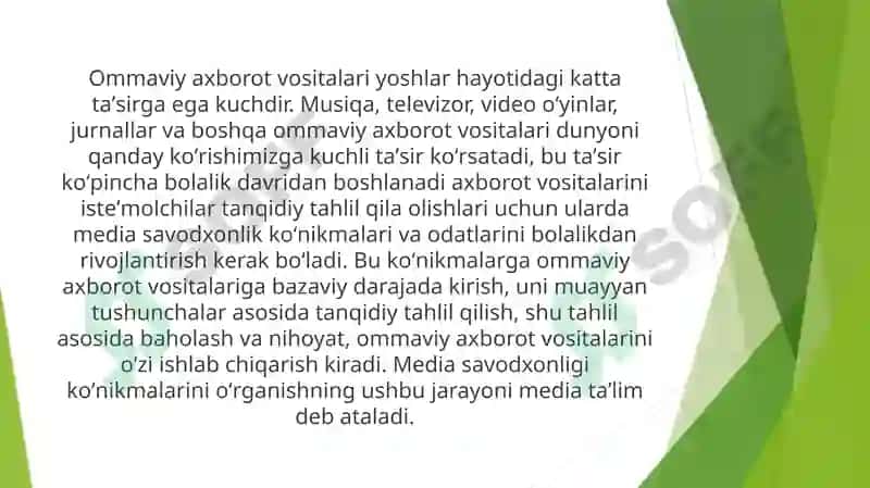 Media savodxonlikni rivojlantirish yo’llari 3