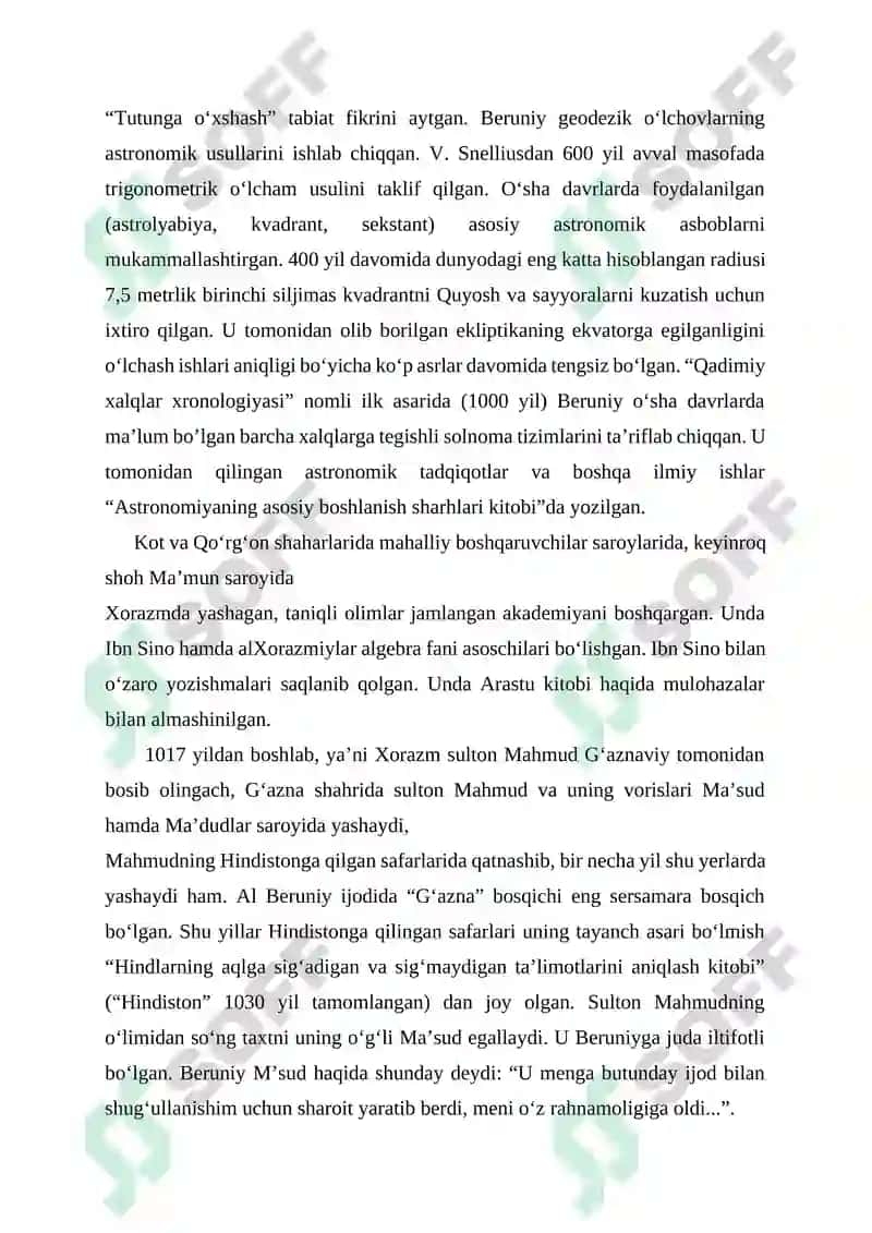 Abu Rayhon Beruniy's Hayoti va Ijodi 3