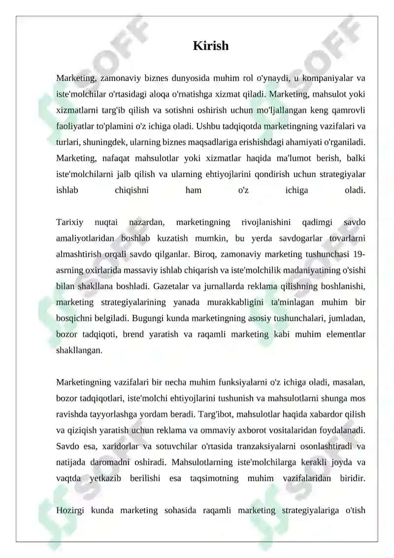 Marketing uning vazifalari va turlari 3