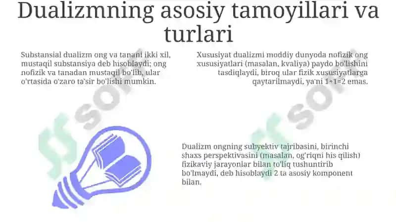 Dualizm va Monizm: Asosiy Tamoyillar va Argumentlar 3