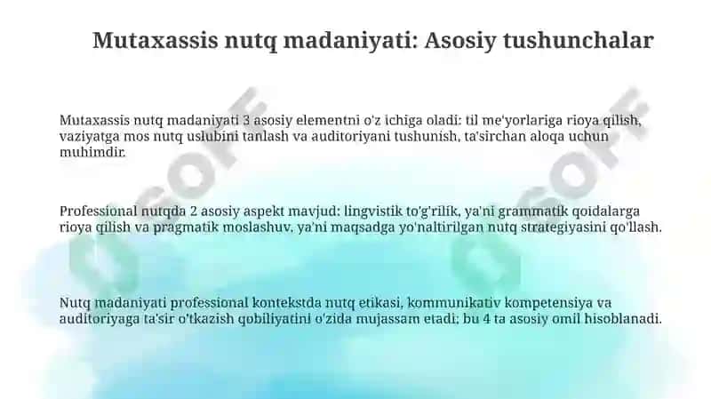 Mutaxassis nutq madaniyati 3