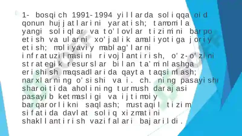 Soliq islohotlari 3