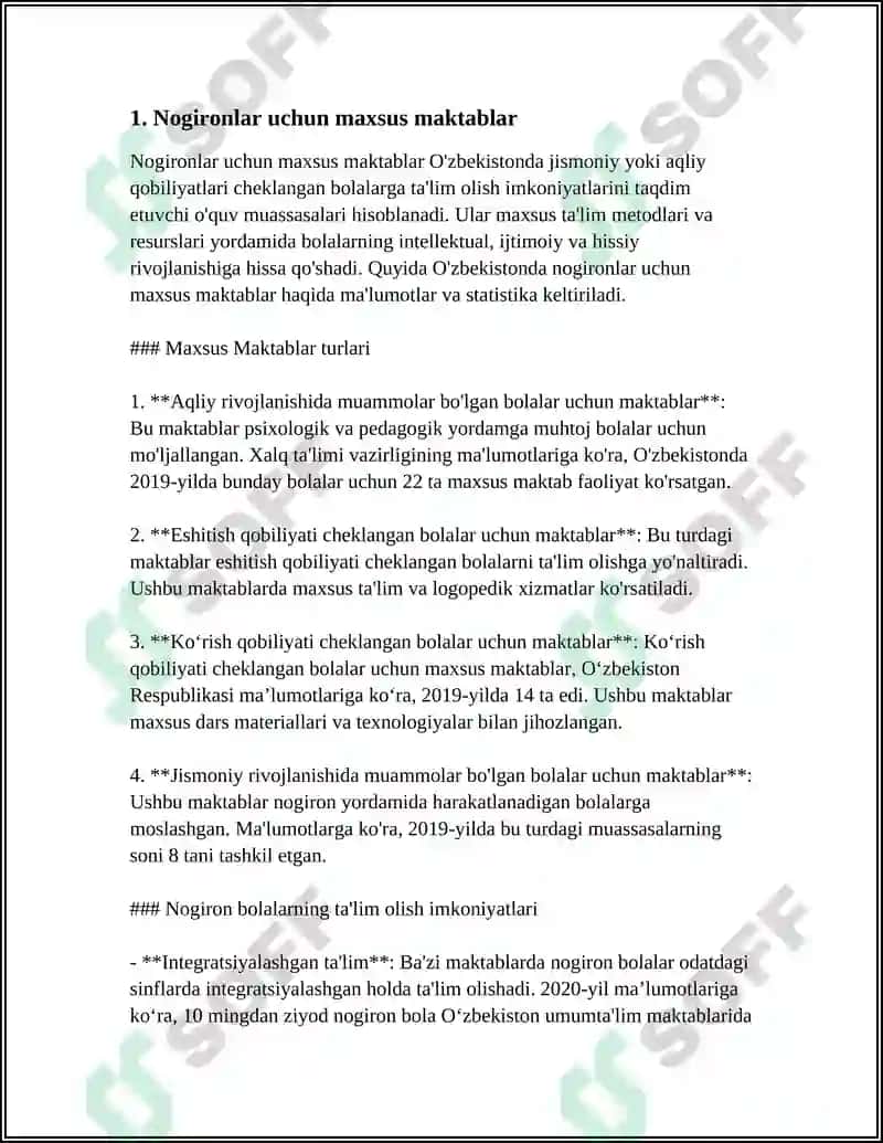 Nogironlar uchun maxsus maktablar 3