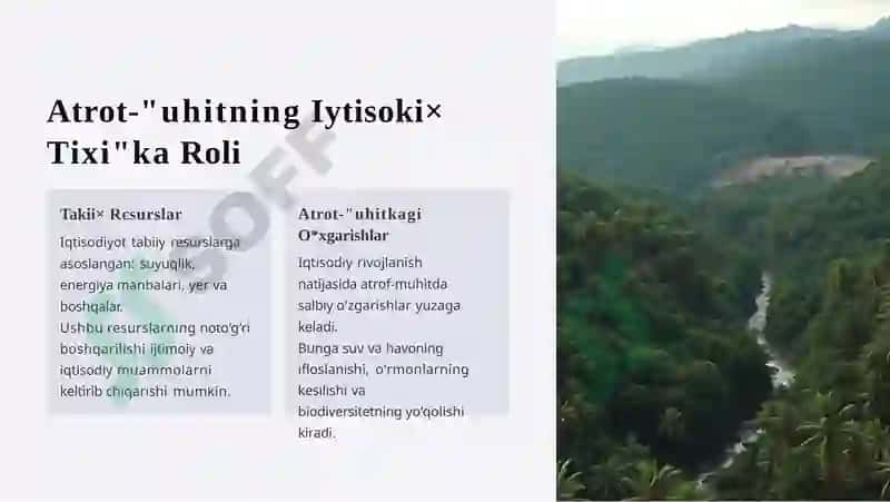 Yashili iqtisodiyot 3