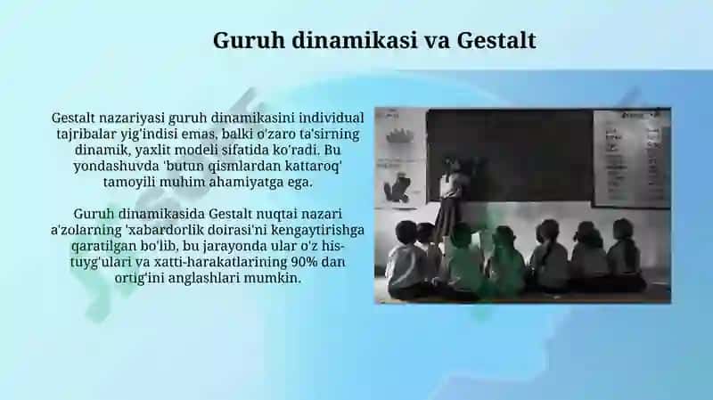 Gestalt yondashuvining asosiy tamoyillari 3