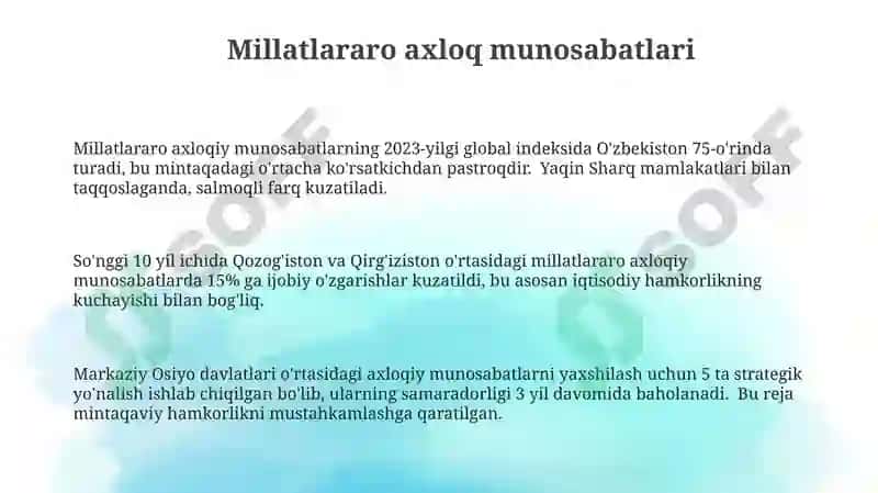 Axloqning mintaqaviy xususiyatlari 3