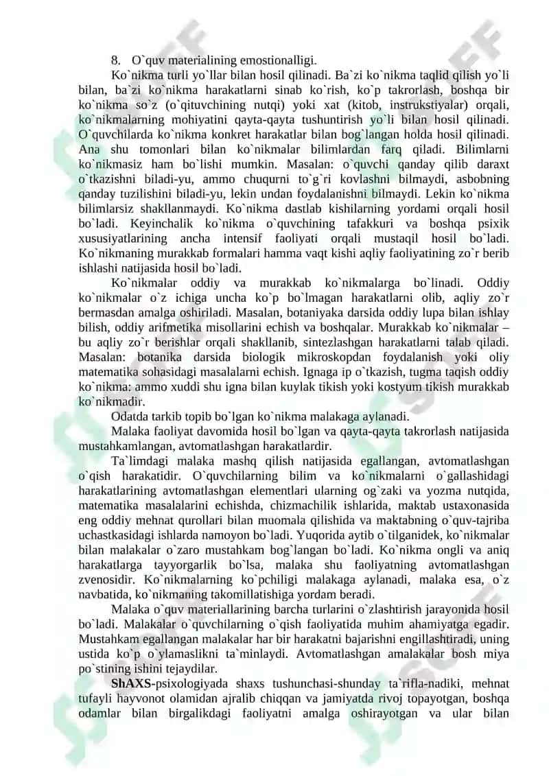 Shaxs Shakllanishining Umumiy Psixologik Qonuniyatlari 3