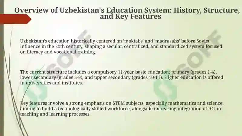 Overview of Uzbekistan's Education System 3