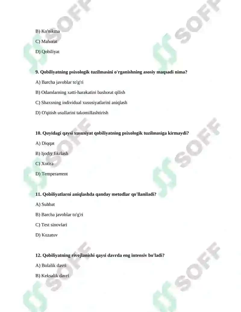 Qobilyatlarning psixalogik strukturasi 3
