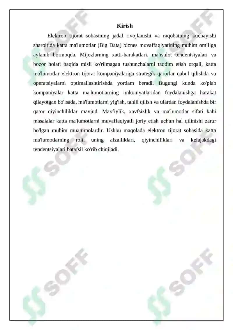 Big Dataning elektron tijoratdagi roʻli 3