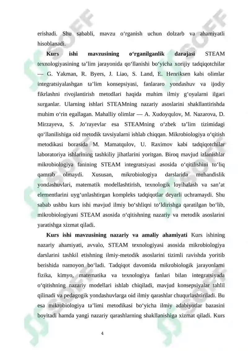 Mikrobiologiya darslarini STEAM texnologiyasi asosida tashkil etish 3