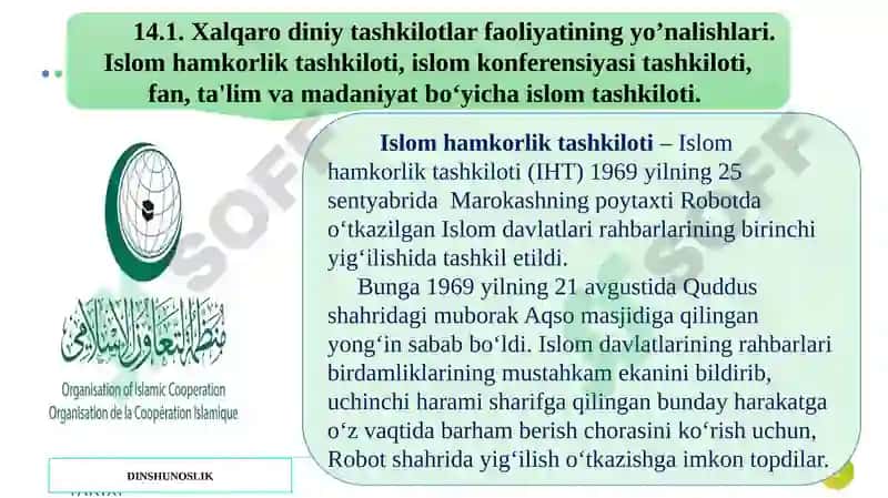 Xalqaro diniy tashkilotlar faoliyatining tarixi 3