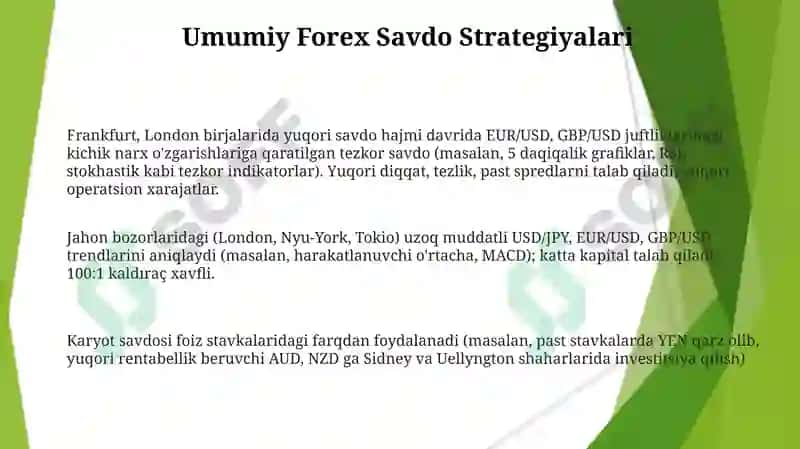 Xalqaro bozorda FOREX 3