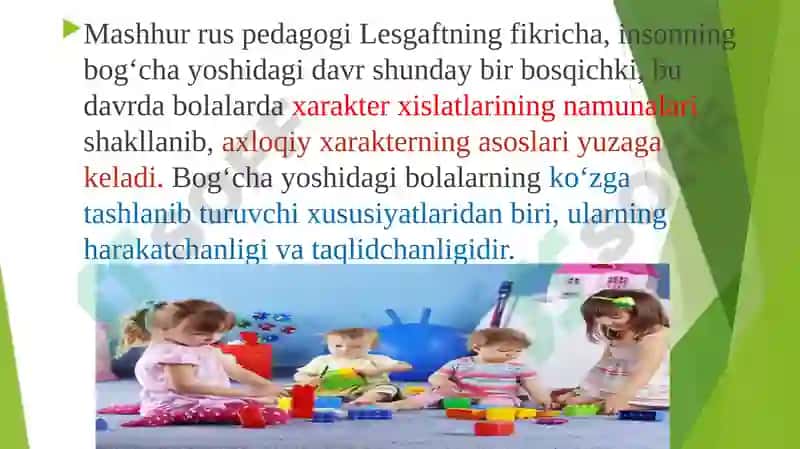 MAKTABGACHAYOSH DAVRIDA PSIXIKRIVOJLANISHXUSUSIYATLARI 3