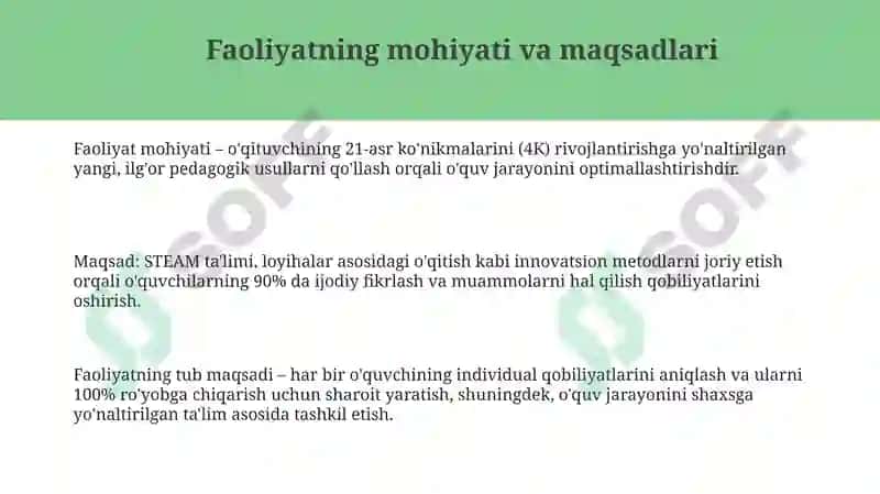 Oʻqituvchining innovatsion faoliyati 3