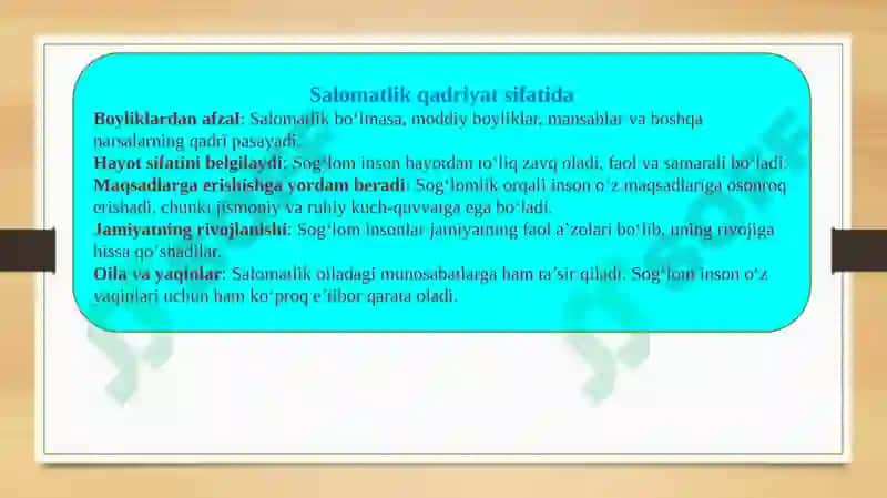 Salomatlik 3