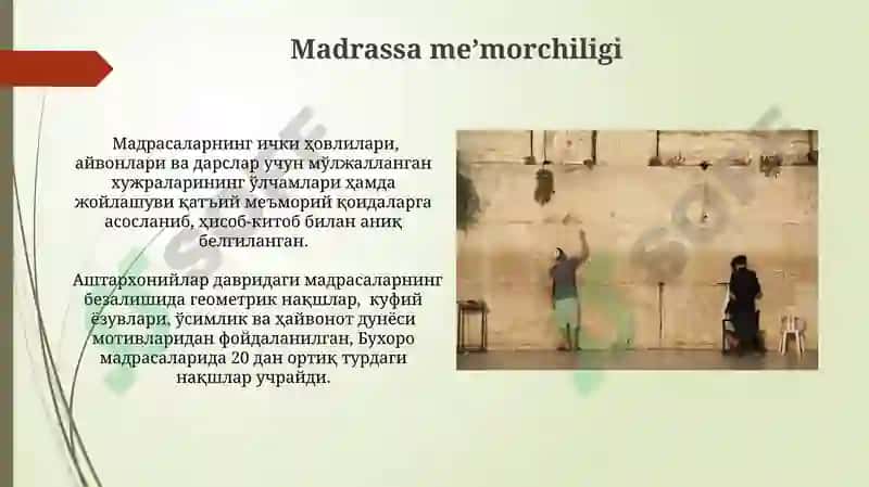 Ashtarxoniylar davrida meʼmorchilik va taʼlim 3