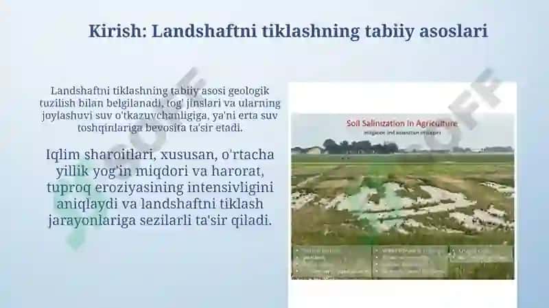Melioratsiyaning tabiiy geografik asoslari 3