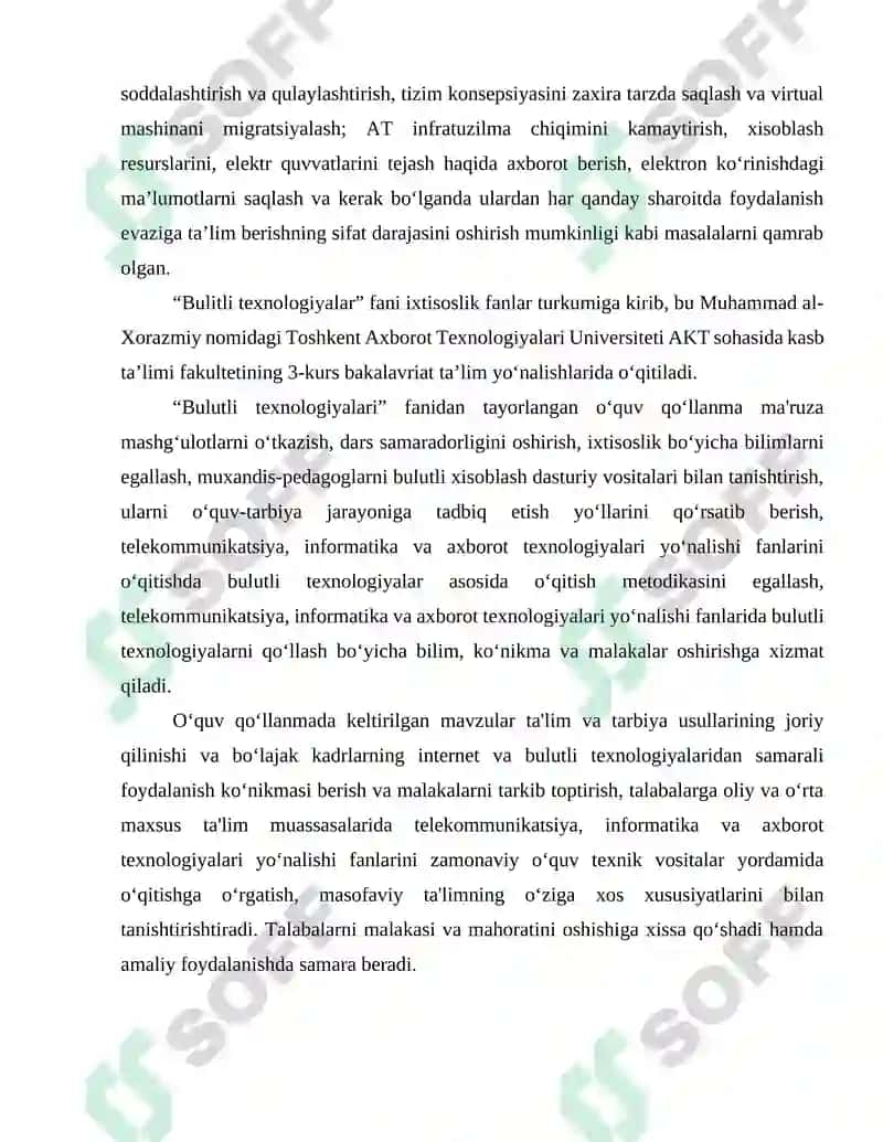 BULUTLI TEXNOLOGIYALARNI TASHKIL ETISH 3