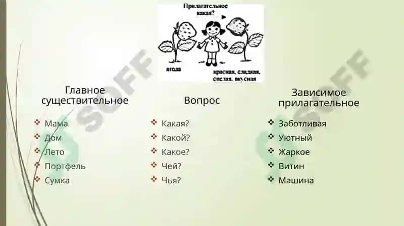 Имя прилагательное 3
