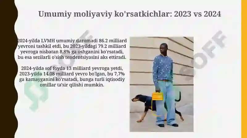 LVMH ning 2023 vs 2024 yildagi xisobotlari 3