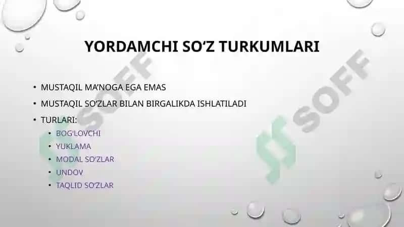 So‘z turkumlari 3