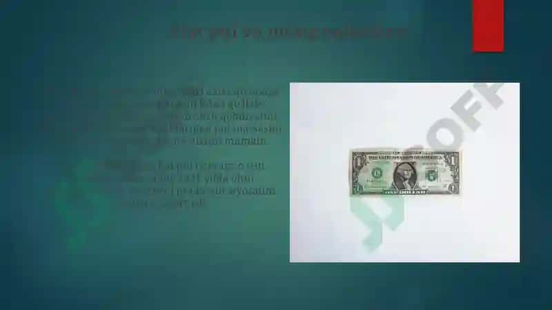Tovar-Pul Munosabatlari 3
