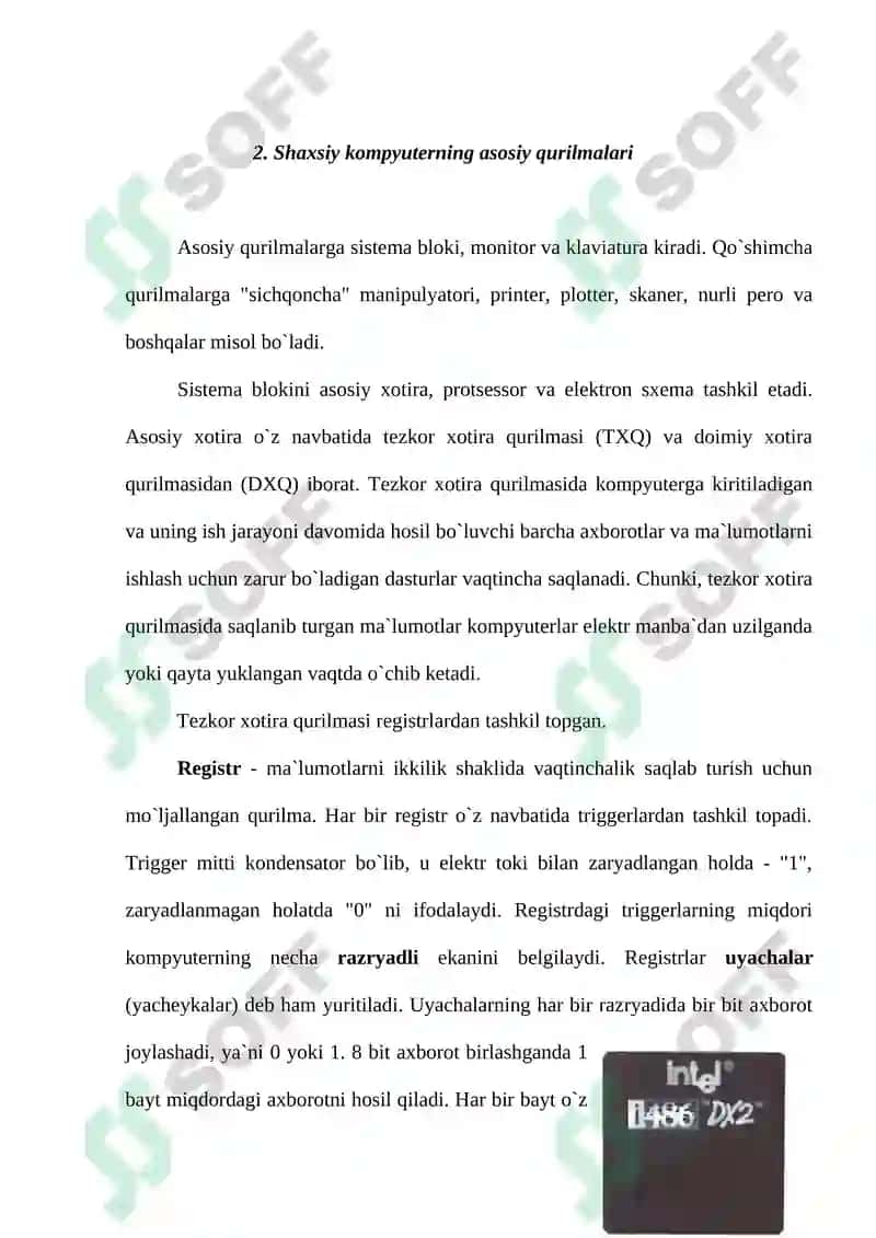 Shaxsiy kompyuterning haqida tushuncha 3