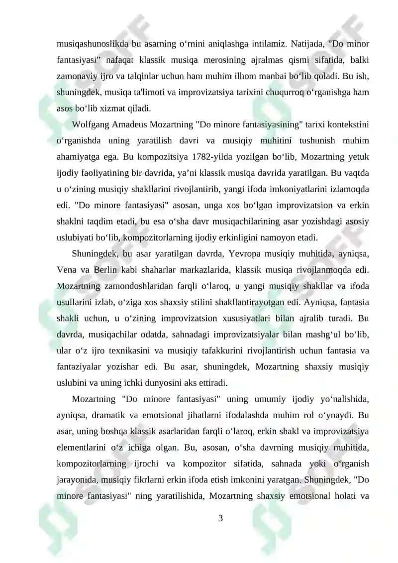 V.A.MOSART DO MINOR FANTAZIYASI 3