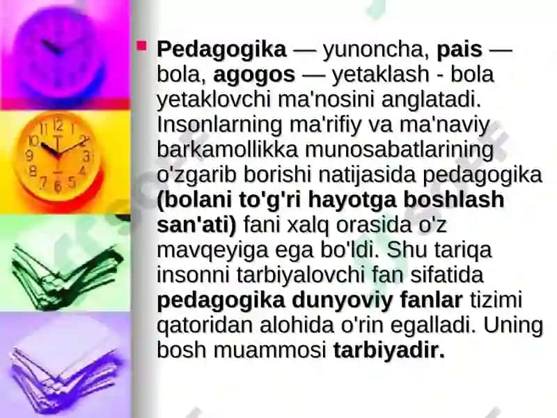 Pedagogika shaxs tarbiyasi va rivojlanishi 3