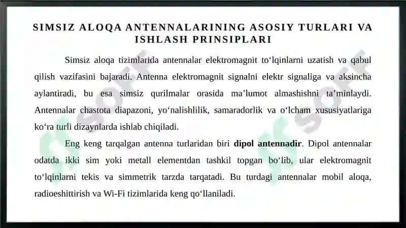 Simsiz aloqa antennalari 3