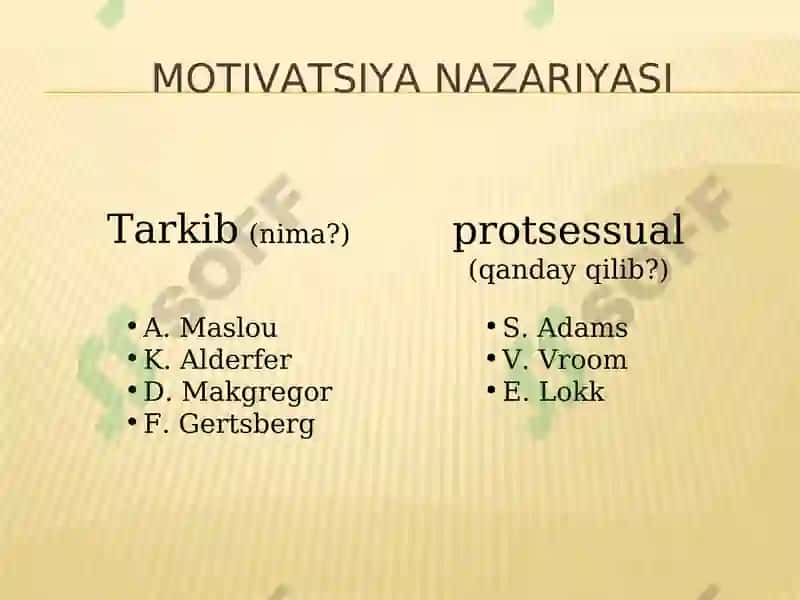 PSIXOLOGIK MOTIVATSIYA NAZARIYALARI 3