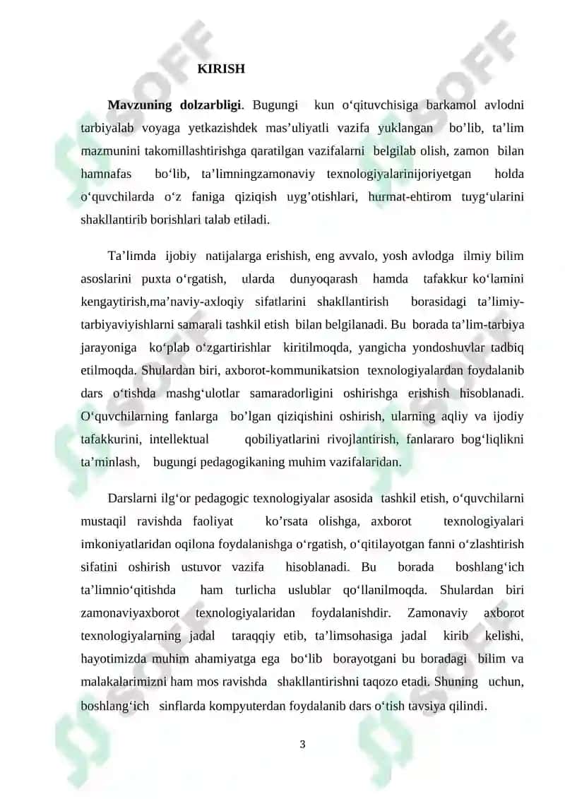 SAVOD O’RGATISH DARSLARIDA AHBOROT TEXNALOGIYALARIDAN FOYDALANISH 3