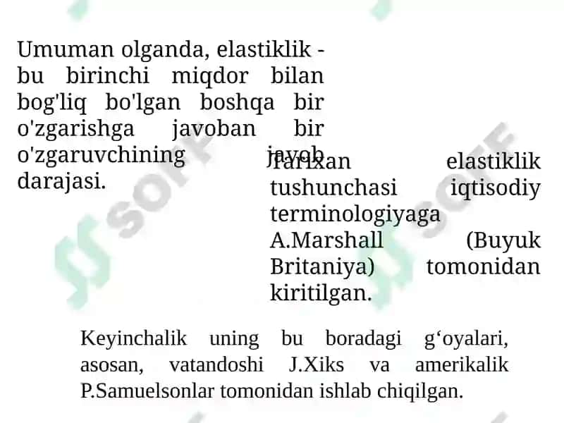 Taklif va talab elastikligi 3