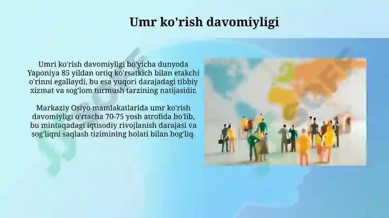 Umr ko'rish davomiyligi 3
